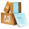 A stack of Blueland cardboard boxes