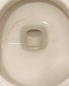 Close up of a toilet bowl with stain ring